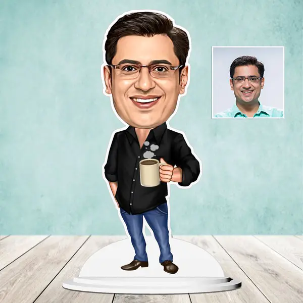 Coffee and Me Caricature for Him