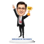 Employee of the Month Caricature for Him