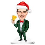 Secret Santa Christmas Caricature for Him