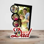 Best Dad Trophy Photo Frame