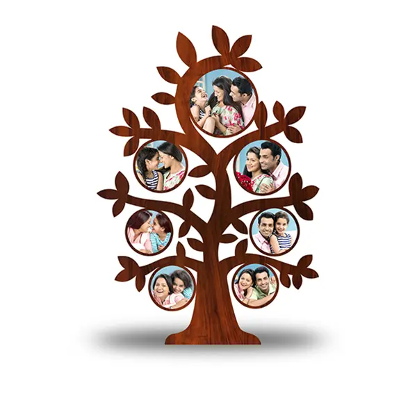 Family Tree 7 Picture Photo Frame