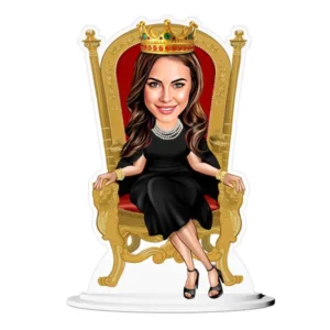 Queen sitting on throne