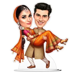Indian Couple caricature