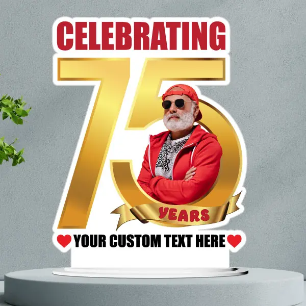 Jubilee Photo Cutout with Custom Text