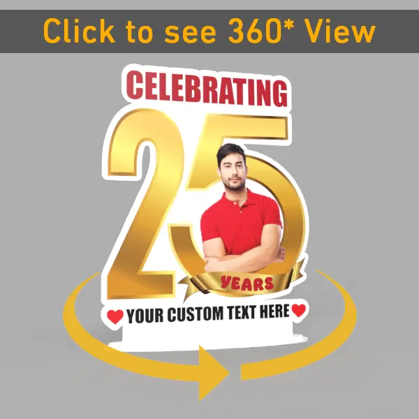Jubilee Photo Cutout with Custom Text