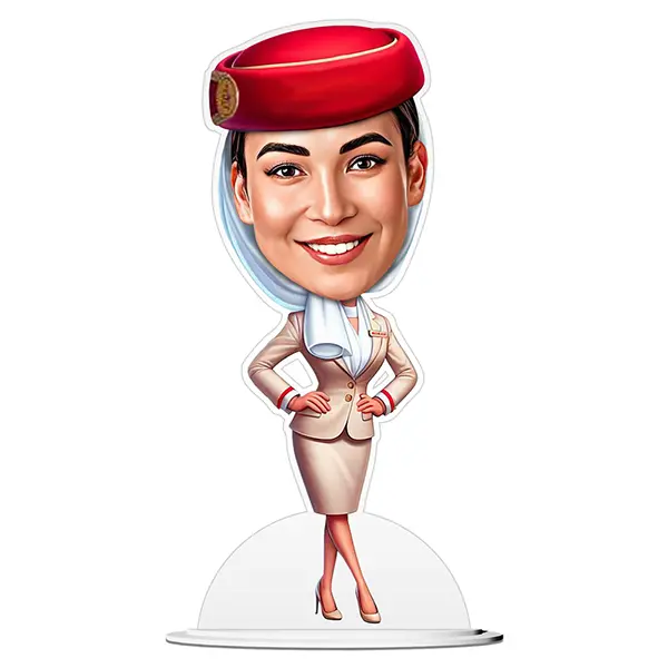 Cabin Crew Caricature – Airline Attire