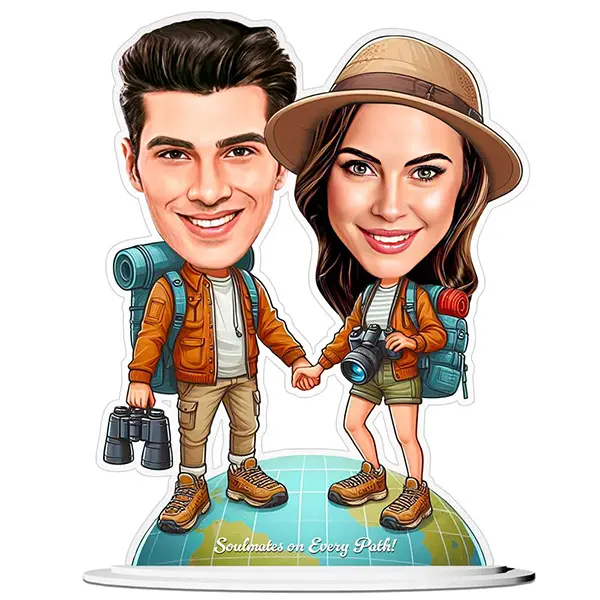 Couple Travel Caricature