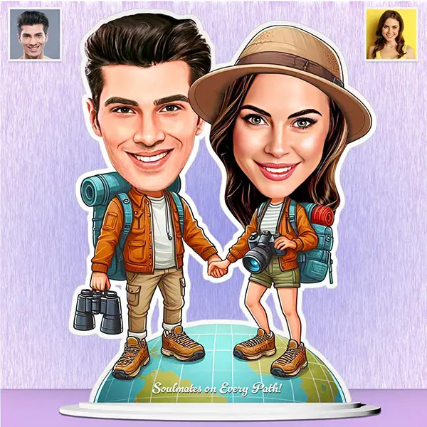 Couple Travel Caricature