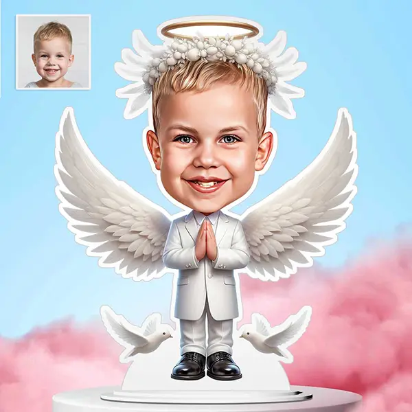 First Communion Angel Caricature Standee
