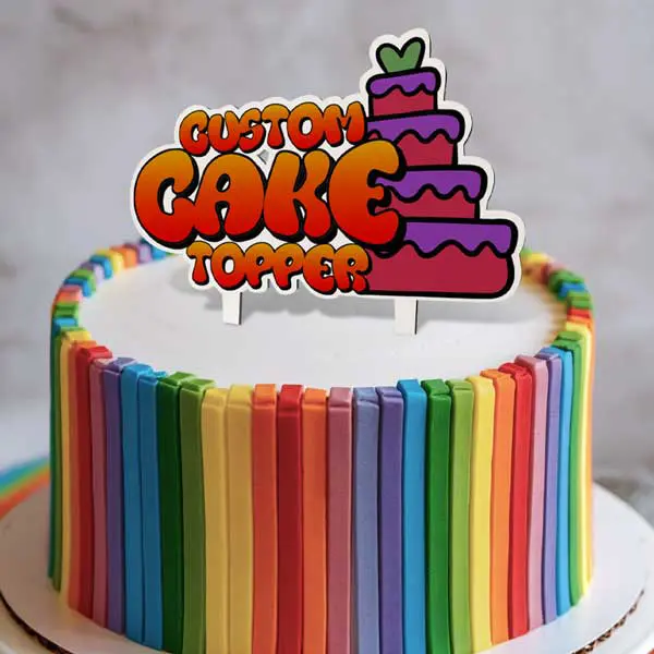 Custom Acrylic Cake Topper – Personalized Cake Decoration