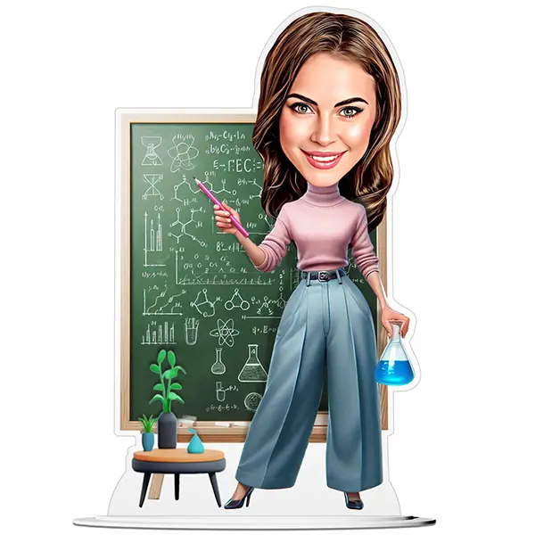 Science Teacher Caricature - for her