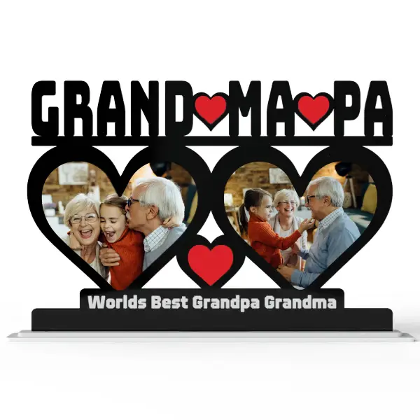 Personalized Grand Parents Photo Frame - World’s Best Grand Parents