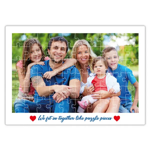 Personalized Photo Puzzle Frame β Custom Jigsaw Gift for Family & Friends