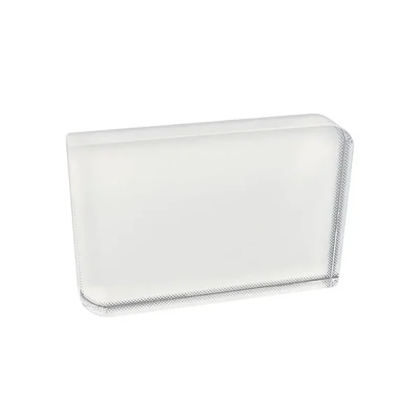 Personalized Crystal Photo Block – Rectangle Rounded Glass Keepsake